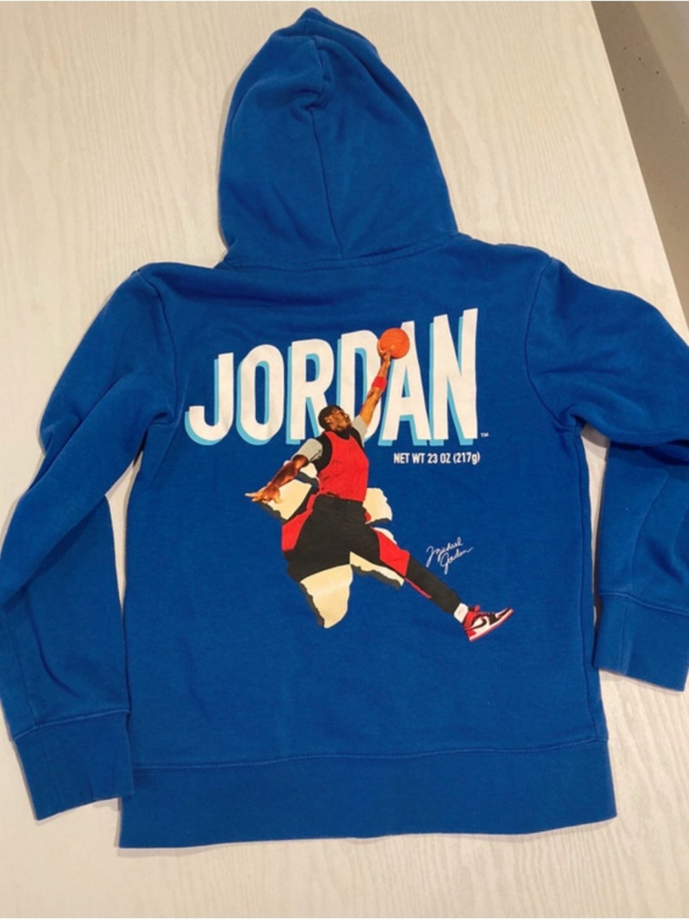 Jordan Royal Blue Kids Pullover Hoodie with Jumpman Graphic